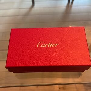 Cartier classic red box. Rectangular